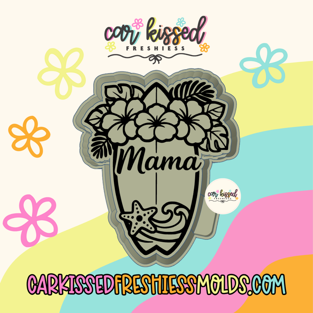 Mama Surf Board Silicone Mold
