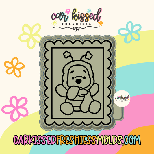Bumble Bee Bear Stamp Silicone Mold