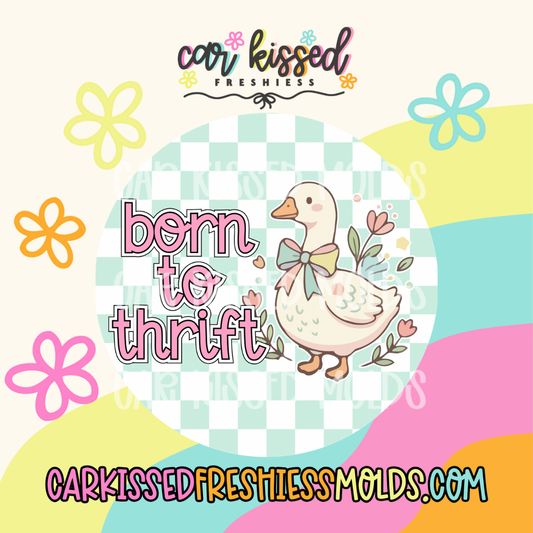 Born To Thrift Goose Cardstock