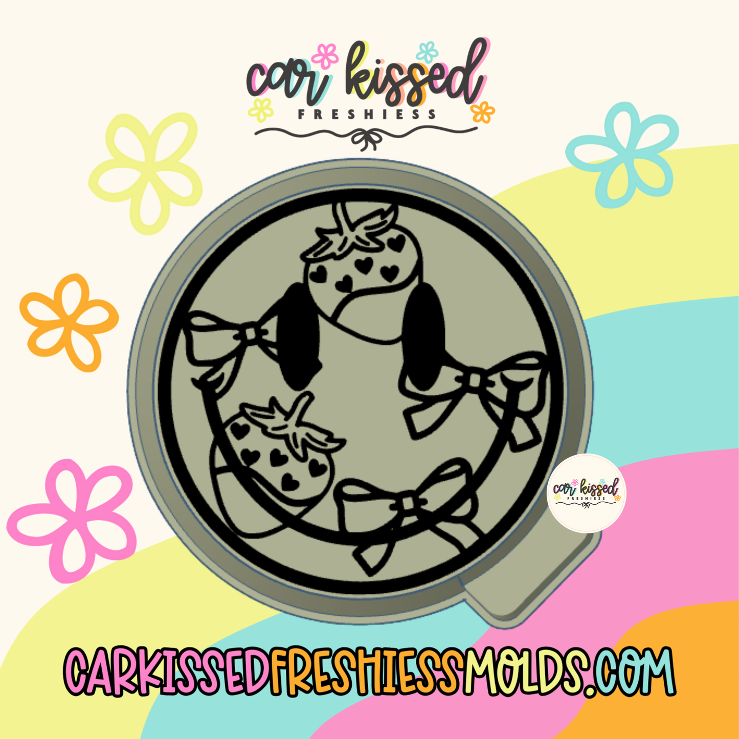 Chocolate Strawberry Smiley Silicone Mold