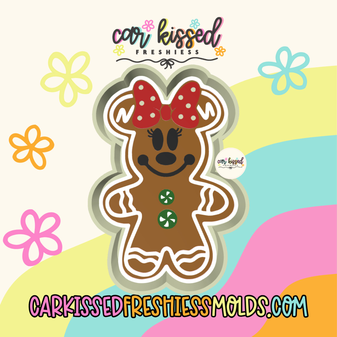Girl Mouse Gingy Silicone Mold