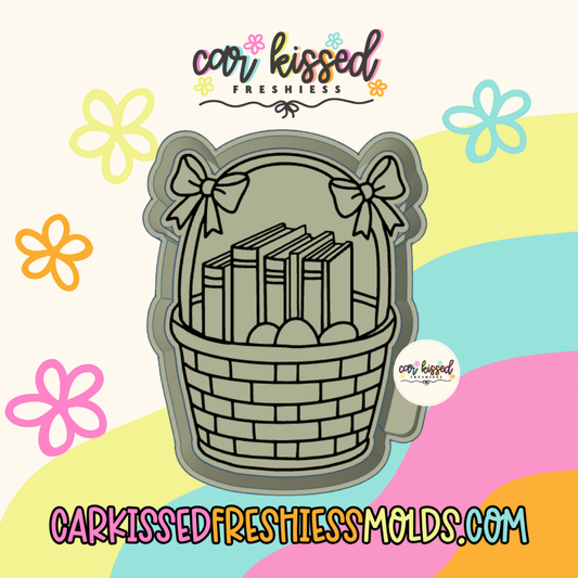 Easter Basket Of Books Silicone Mold