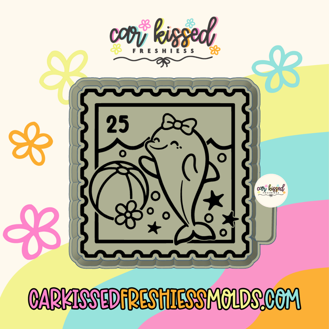 Dolphin Stamp Silicone Mold