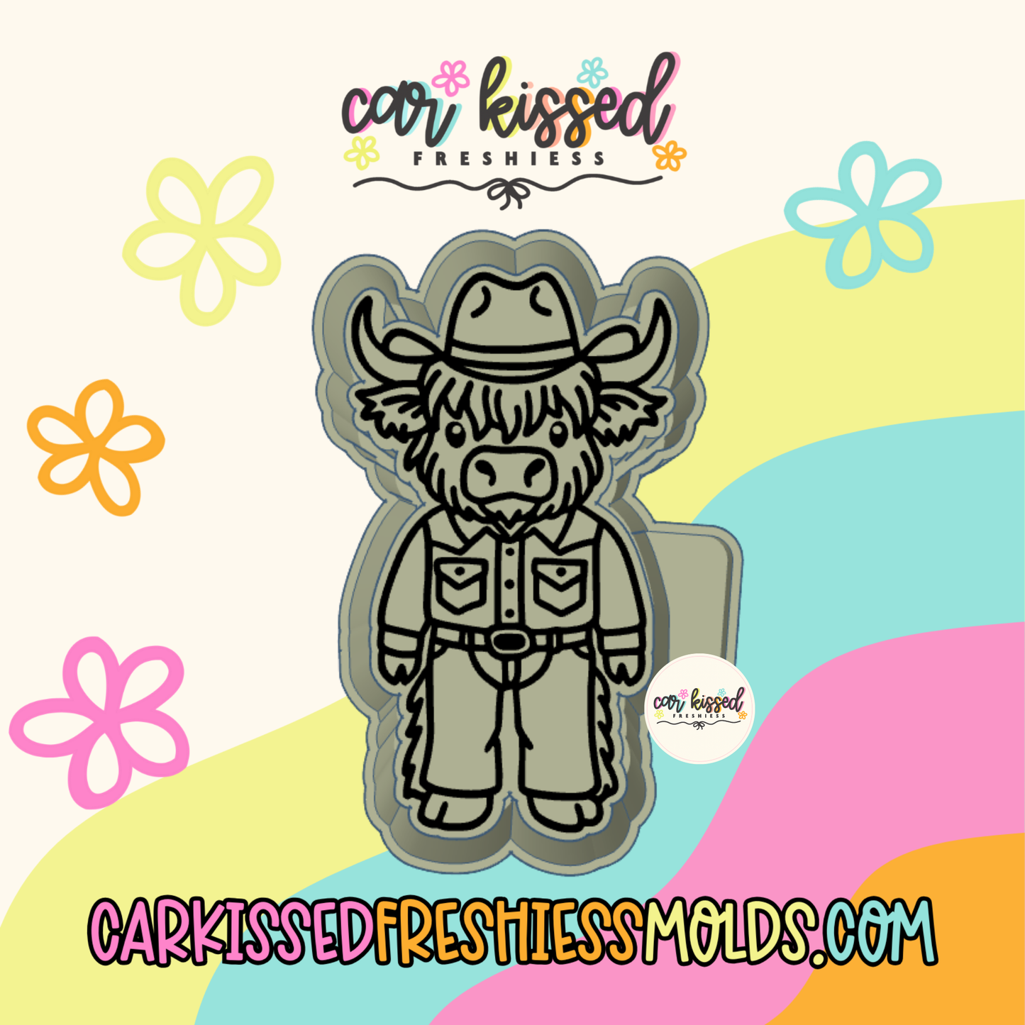 Cowboy Highland Silicone Mold