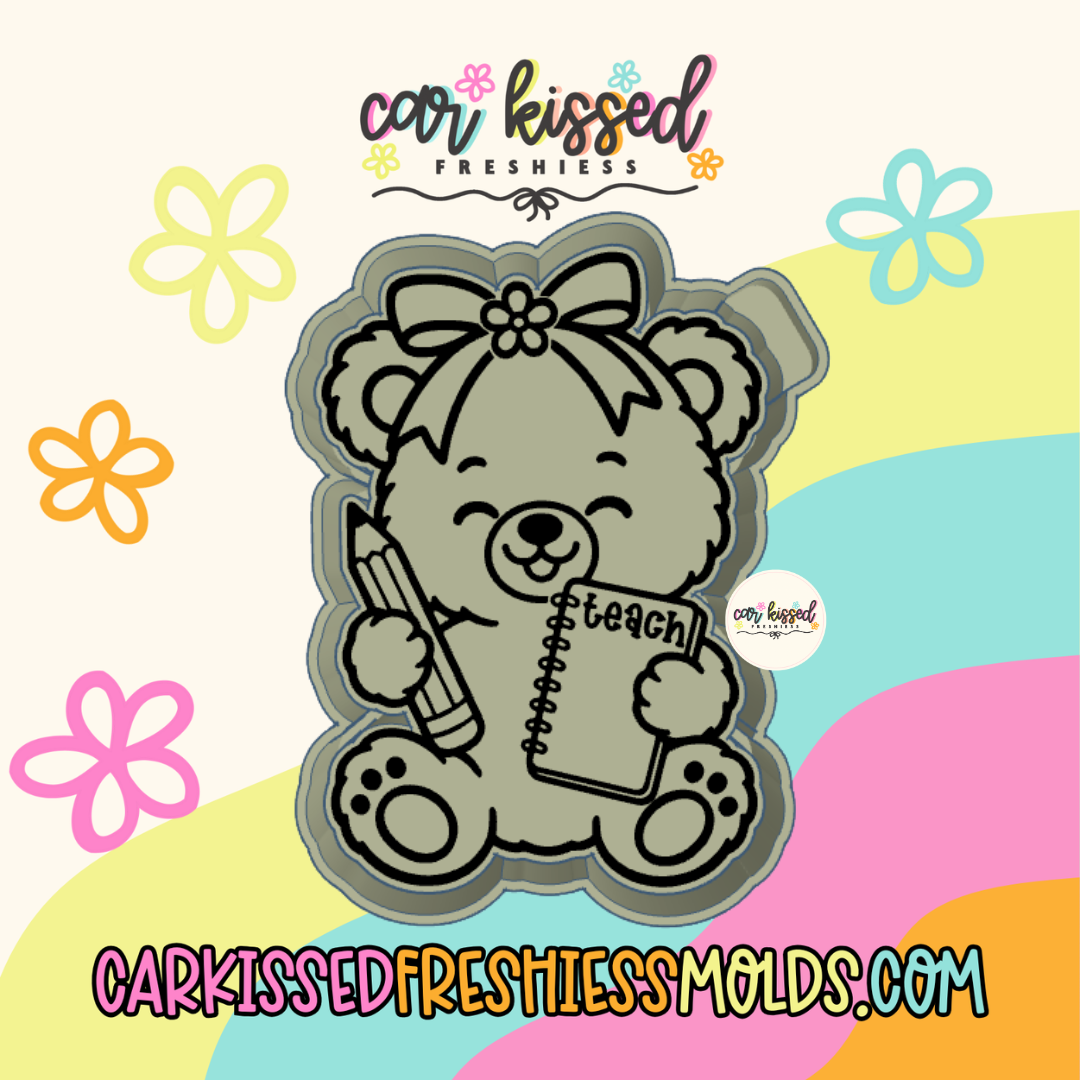 Teacher Bear Silicone Mold