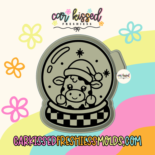 Cow Snow Globe Silicone Mold