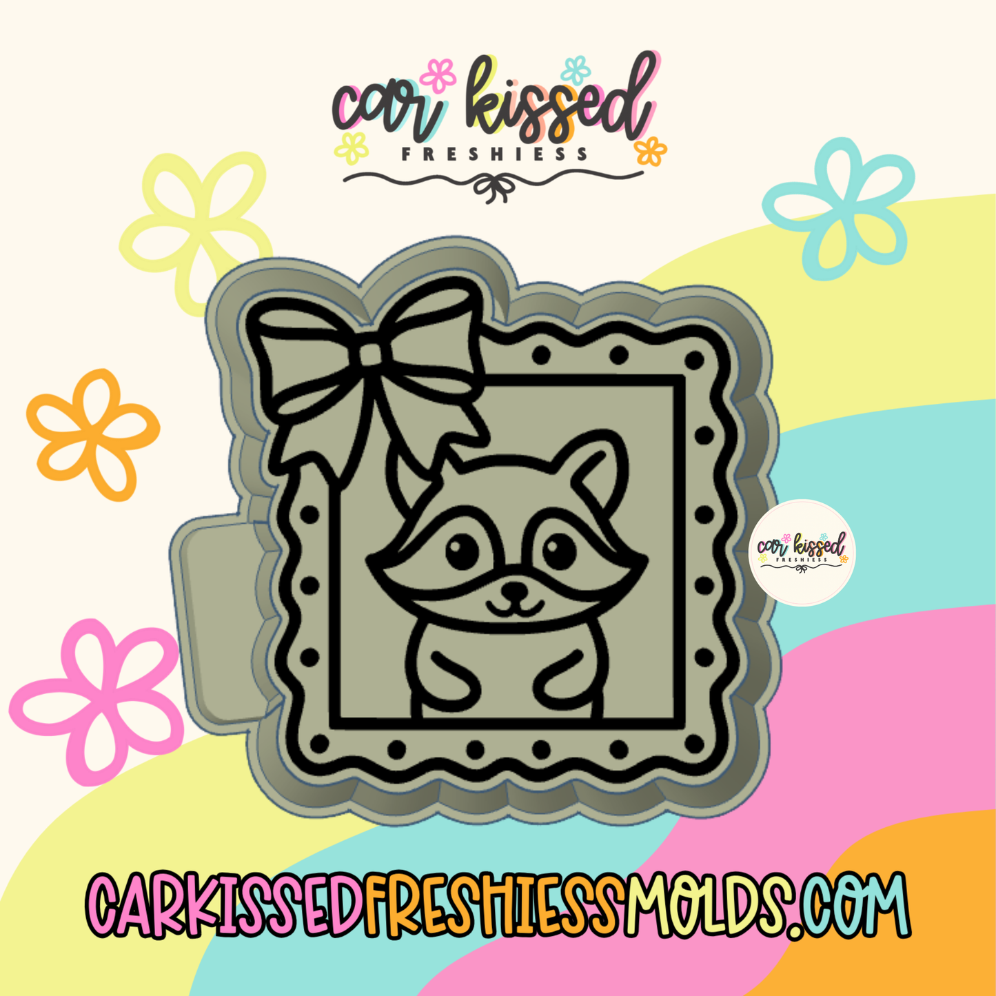 Raccoon Frame Silicone Mold