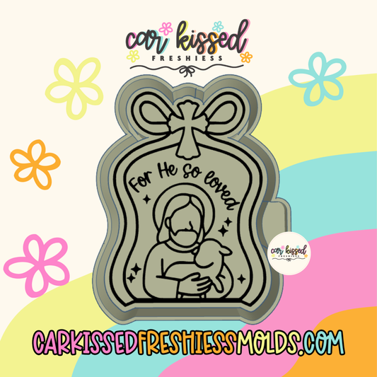 For He So Loved Frame Silicone Mold