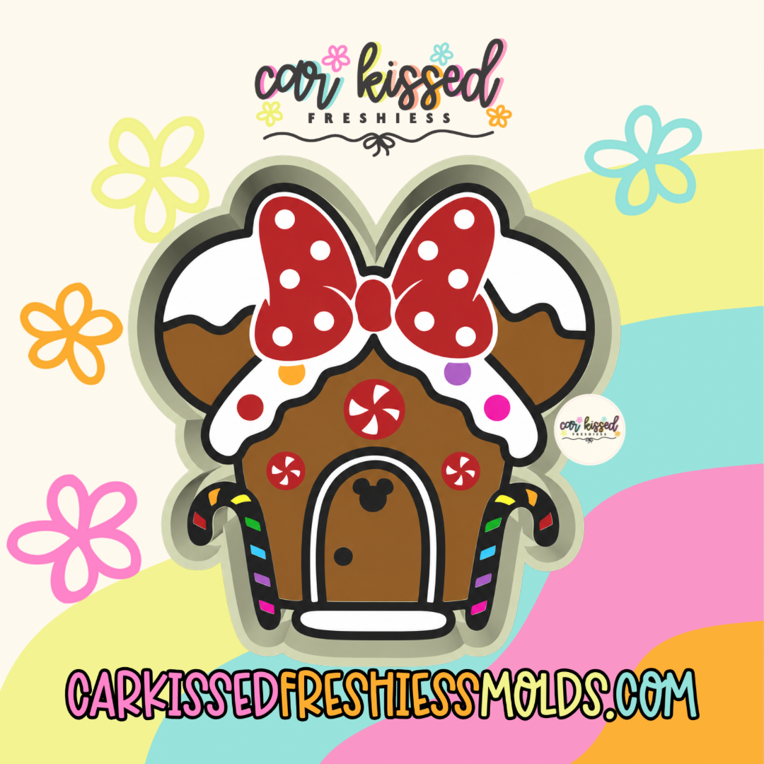 Girl Mouse House Silicone Mold