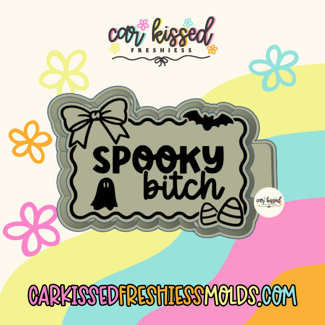 Spooky Bitch Frame Silicone Mold