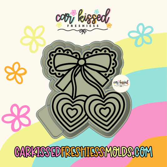 Lacey Heart Cherry Silicone Mold