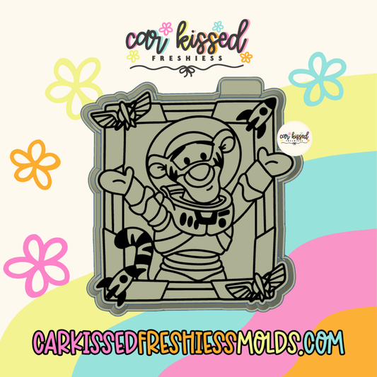 Tiger Astronaut Frame Silicone Mold