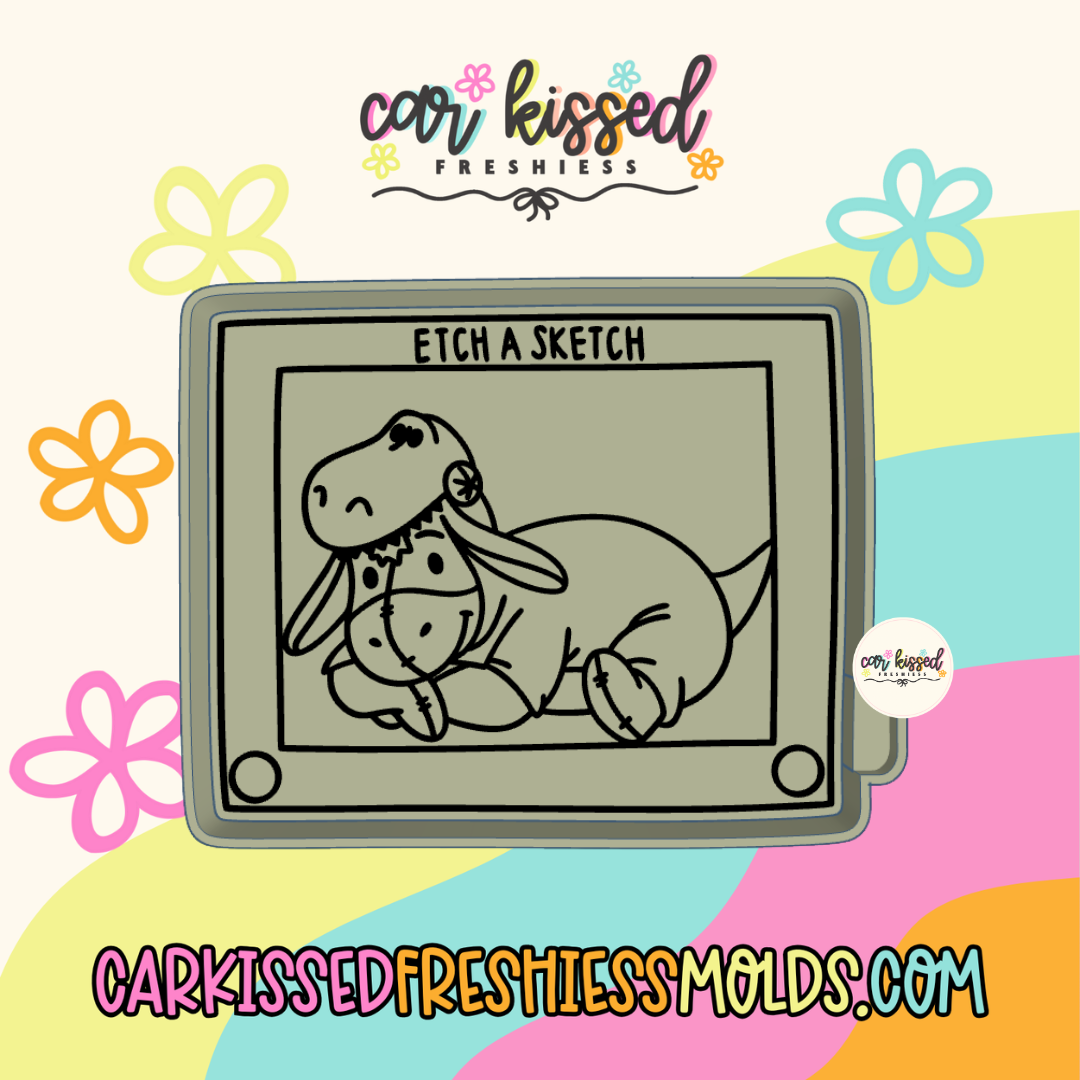Dinosaur Donkey Frame Silicone Mold