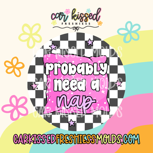 Probably Need A Nap Black Cardstock