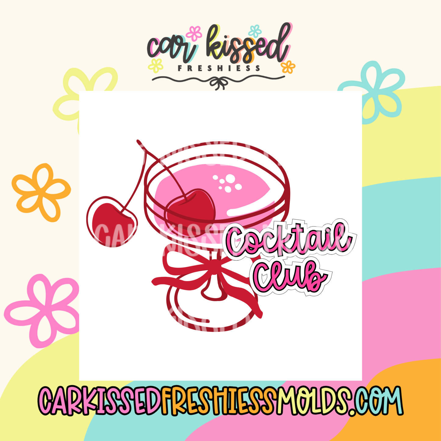 Cocktail Club Square Cardstock