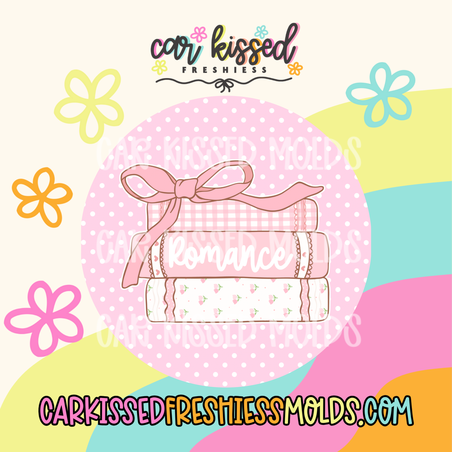 Romance Book Stack Cardstock