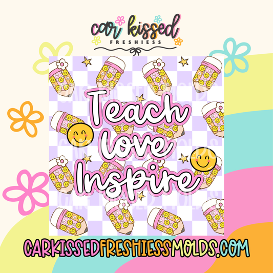 Teach Love Inspire Square Cardstock