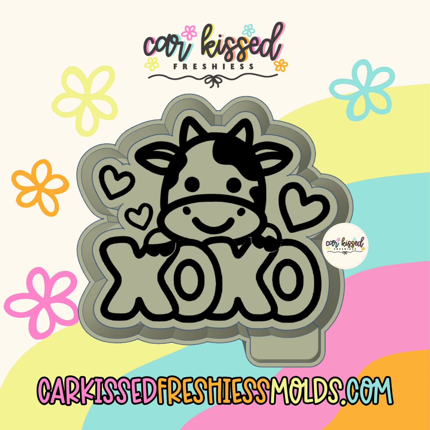 XOXO Cow Silicone Mold