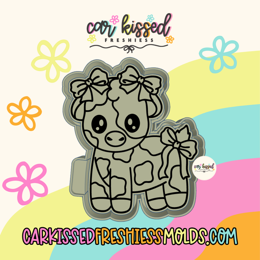 Bow Cow Silicone Mold