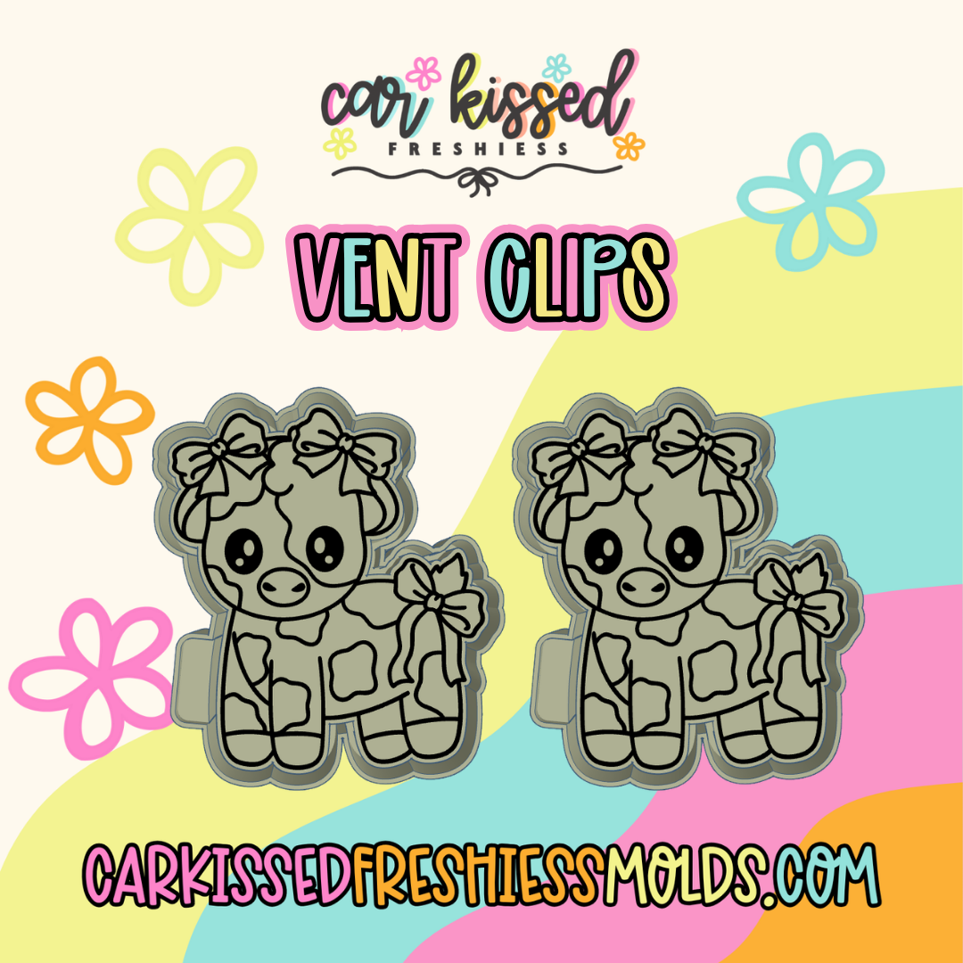 Bow Cow Vent Clip Set Of Two