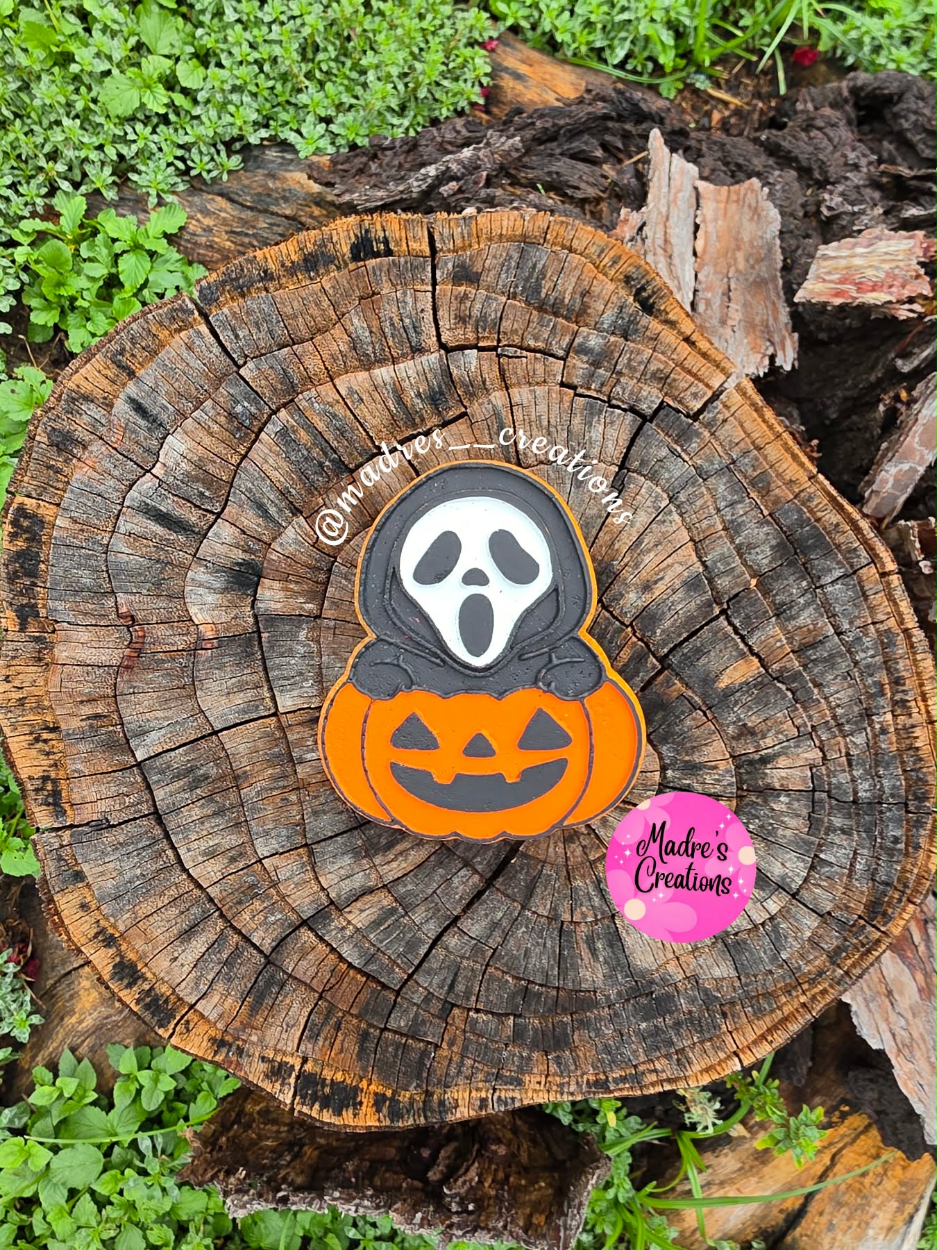 Scary Guy In Pumpkin Silicone Mold