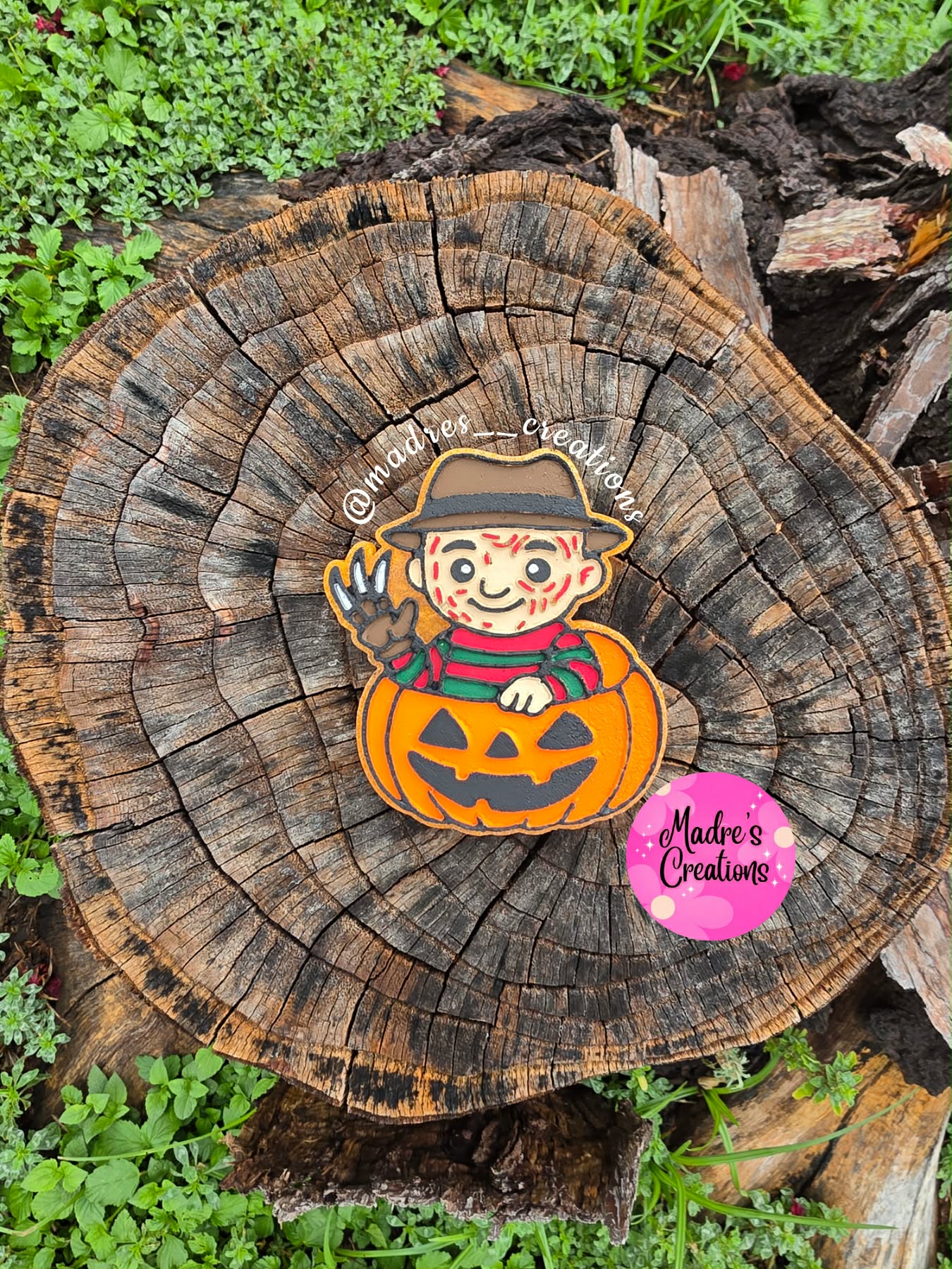 Scary Guy In Pumpkin Silicone Mold