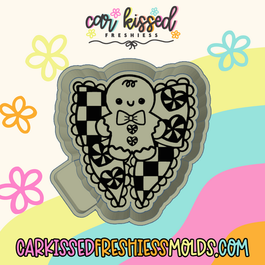 Gingerbread Scalloped Bow Silicone Mold