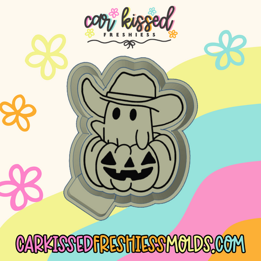 Cowboy Ghost In Pumpkin Silicone Mold