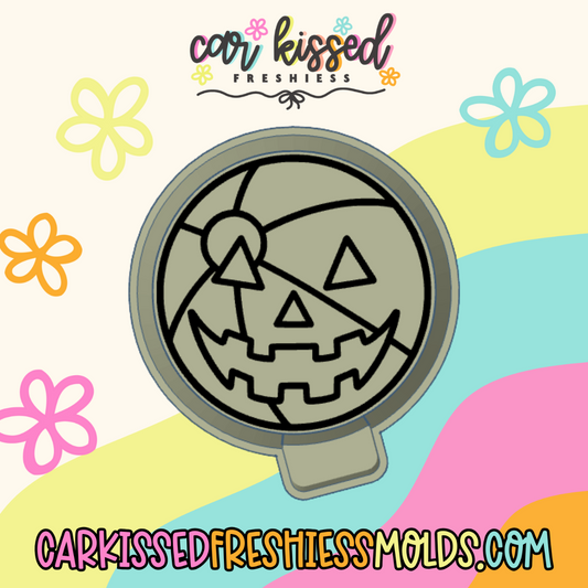 Jack-O-Lantern Beach Ball Silicone Mold