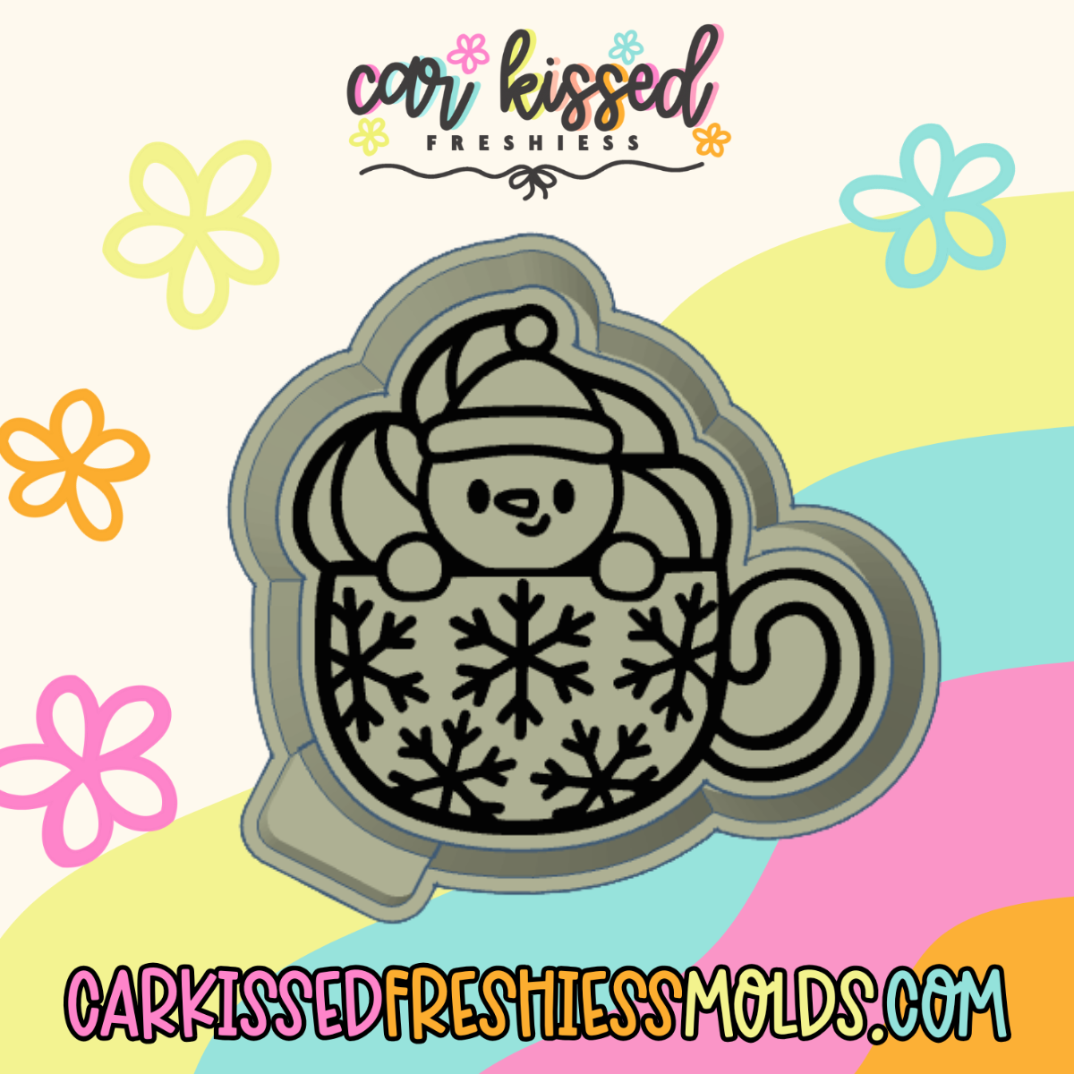 Snowman Mug Silicone Mold