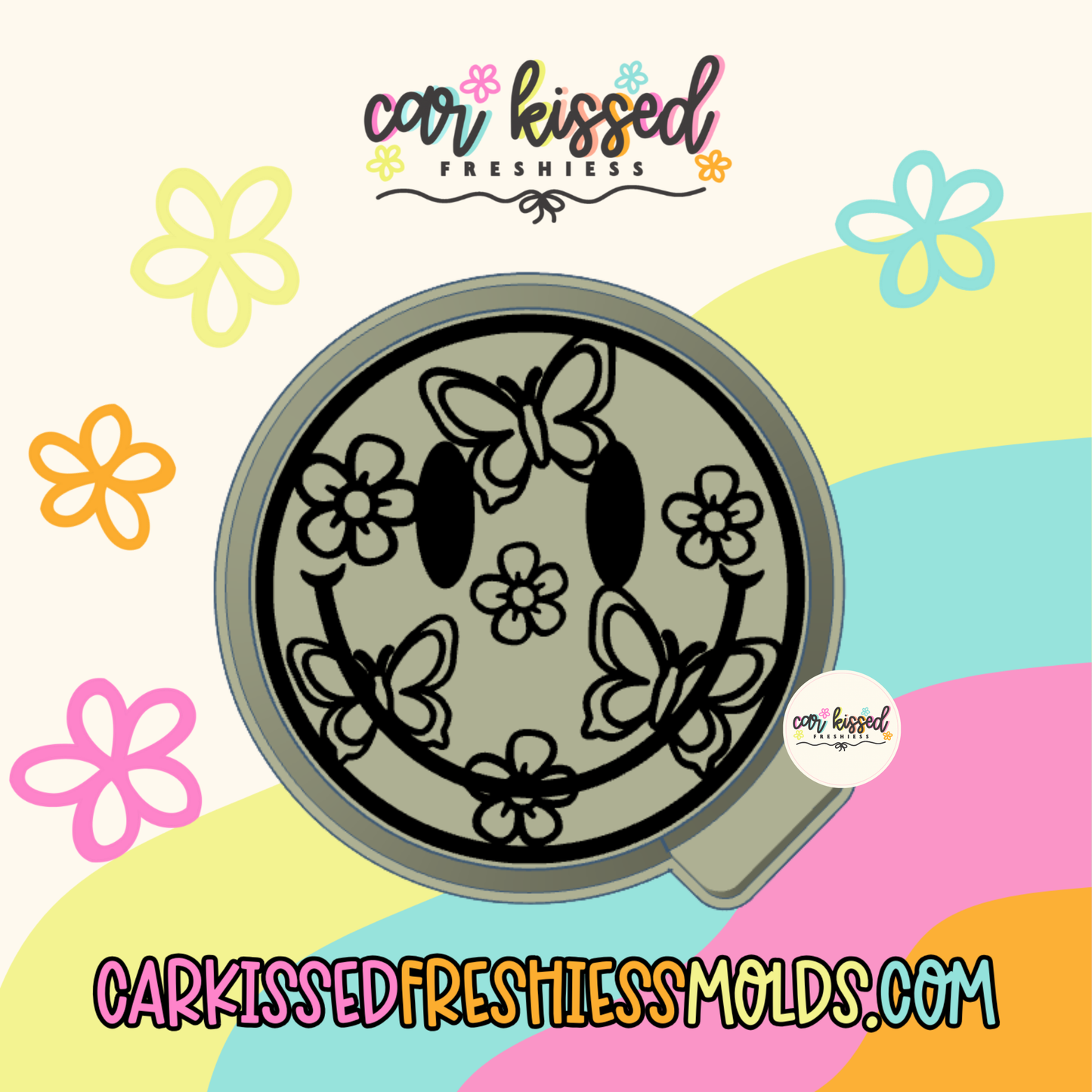 Butterfly Smiley Silicone Mold