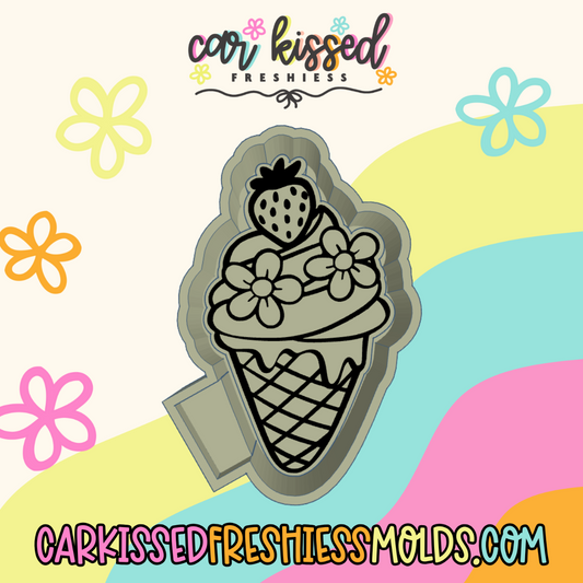 Strawberry Icecream Silicone Mold