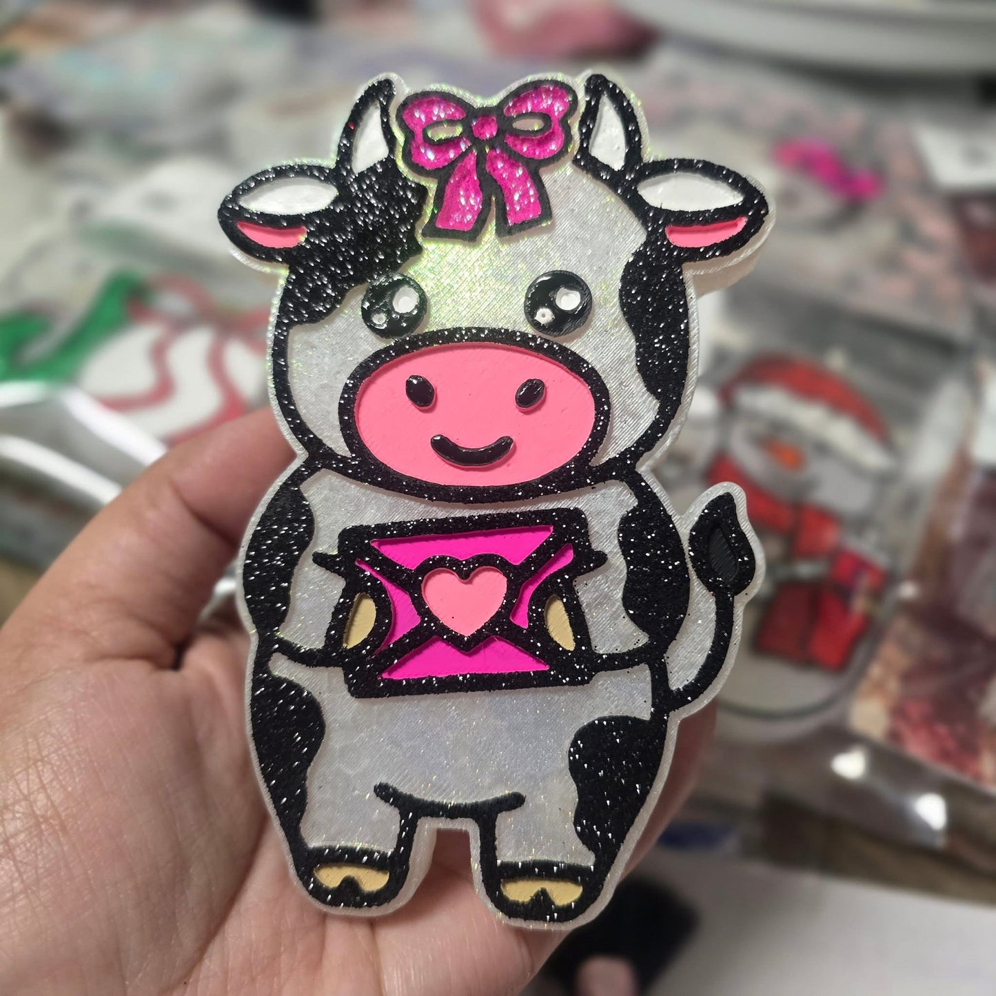 Love Letter Cow Silicone Mold