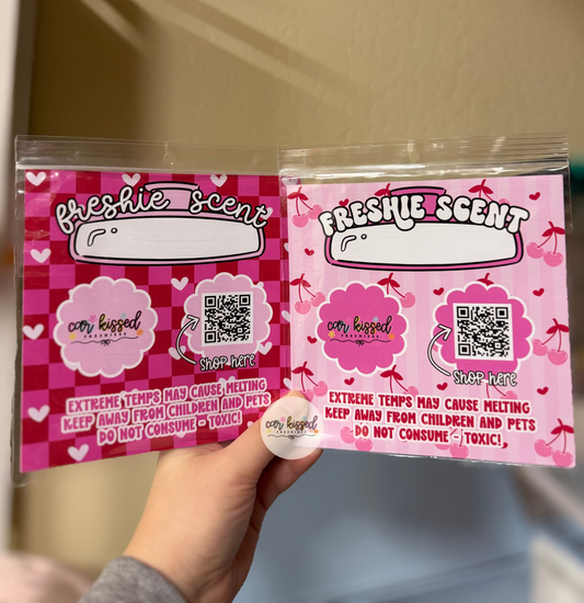 Freshie Bag CUSTOM Cardstock Inserts