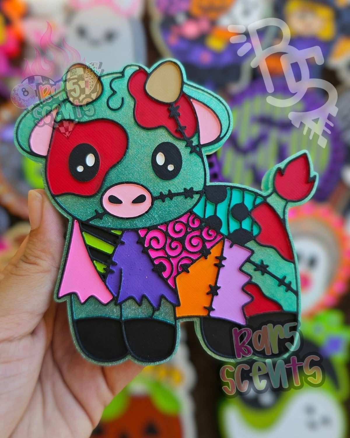 Stitches Girl Nightmare Cow Silicone Mold