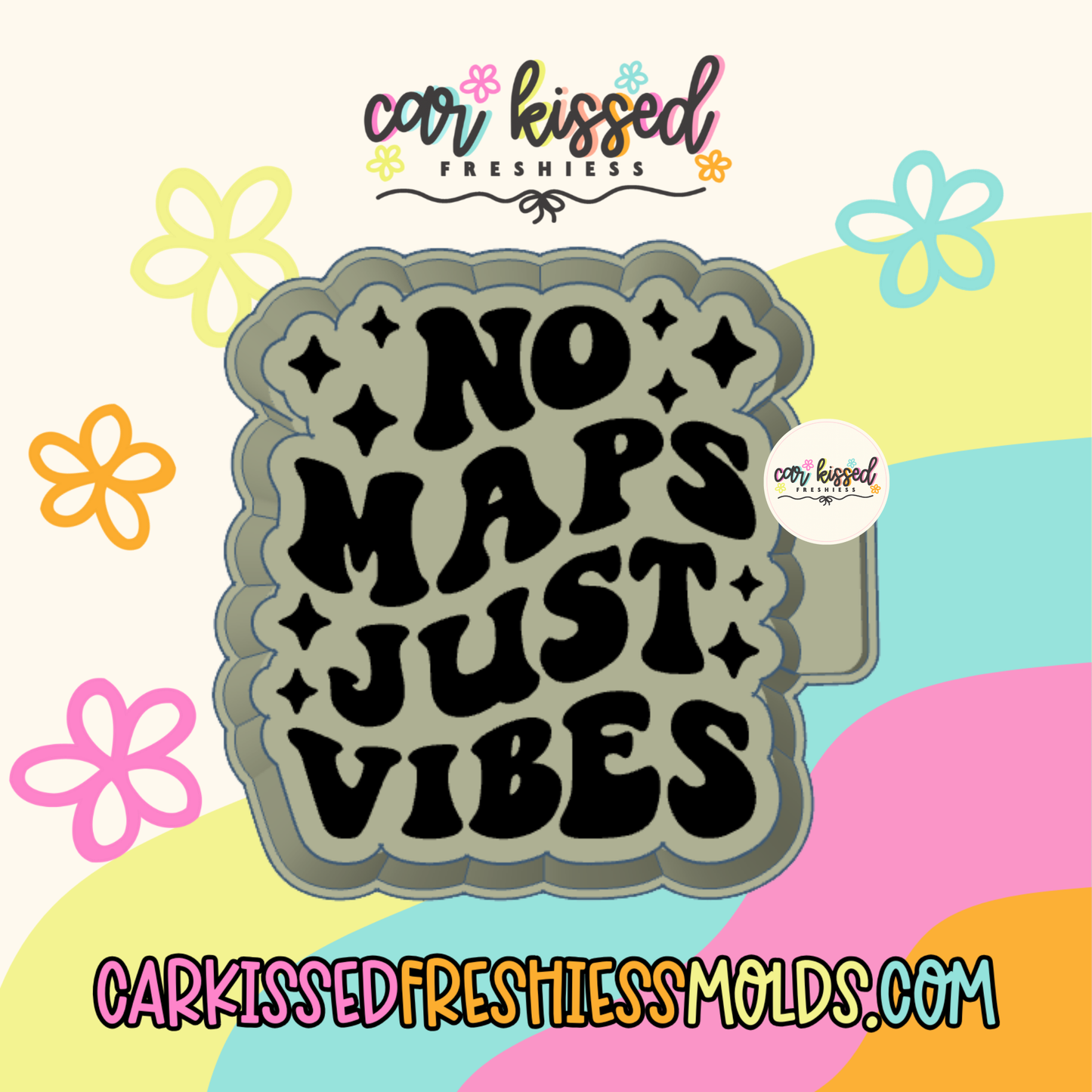 No Maps Just Vibes Silicone Mold