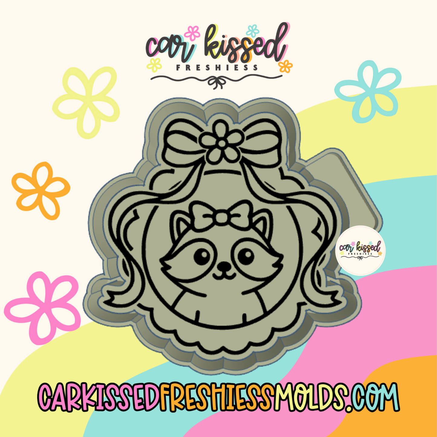 Raccoon Circle Frame Silicone Mold