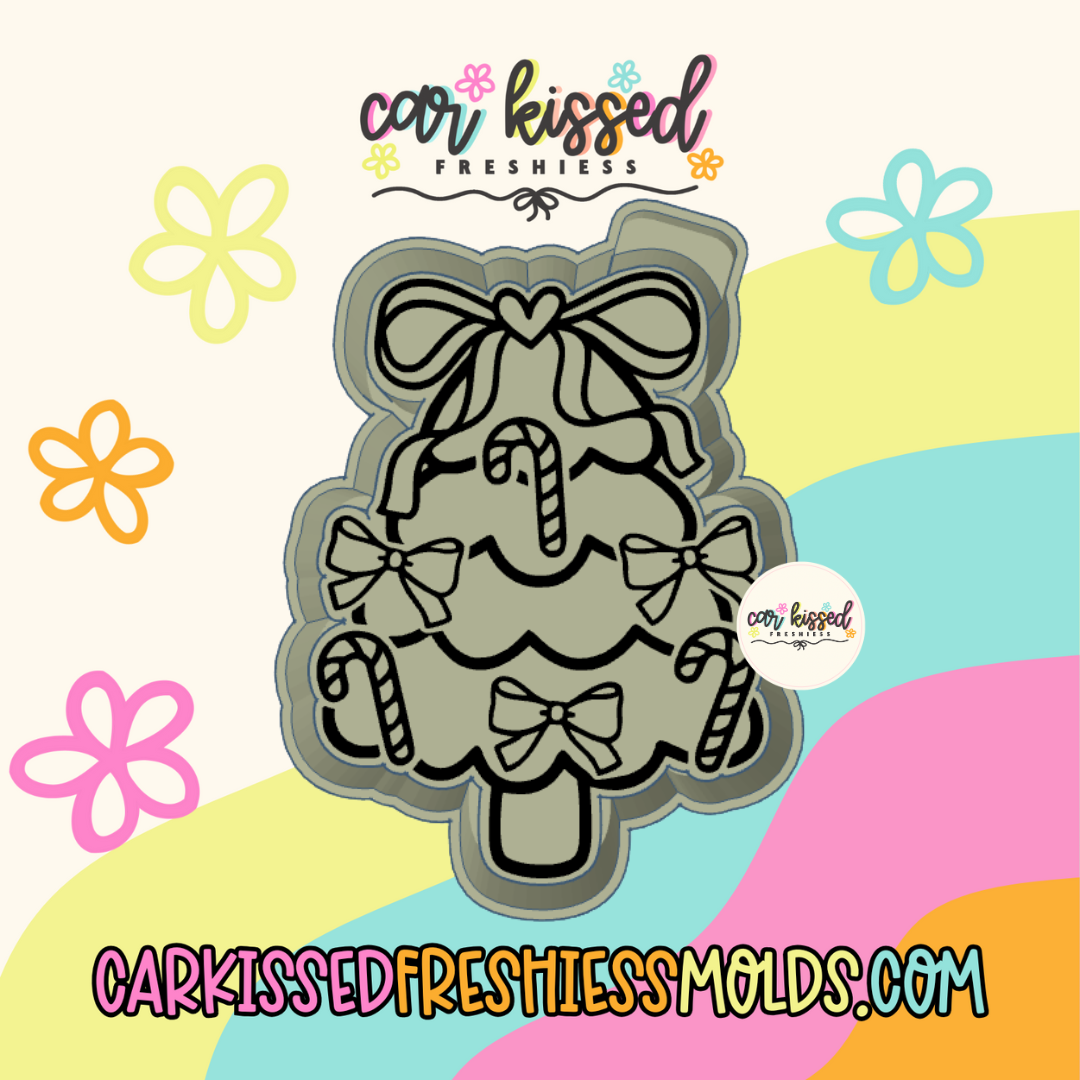 Girly Xmas Tree Silicone Mold