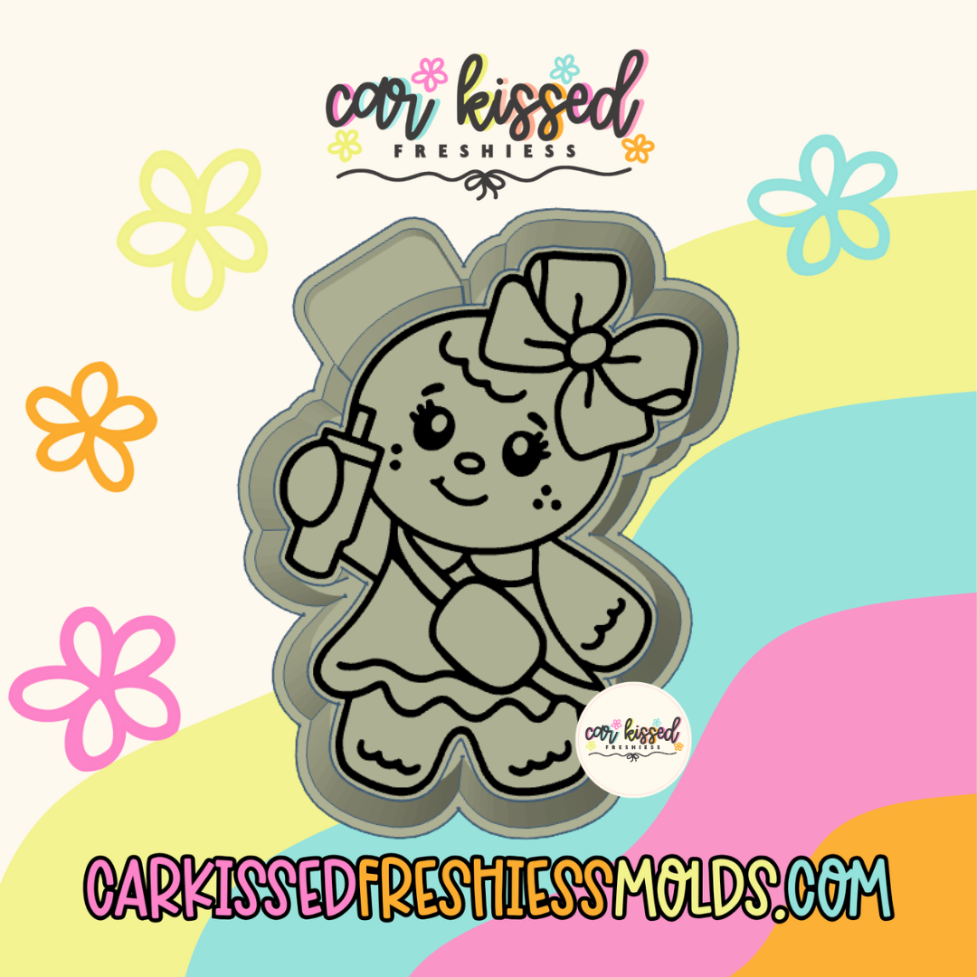 Girly Gingerbread Silicone Mold