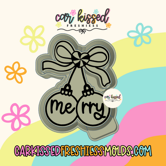 Merry Ornament Cherries Silicone Mold