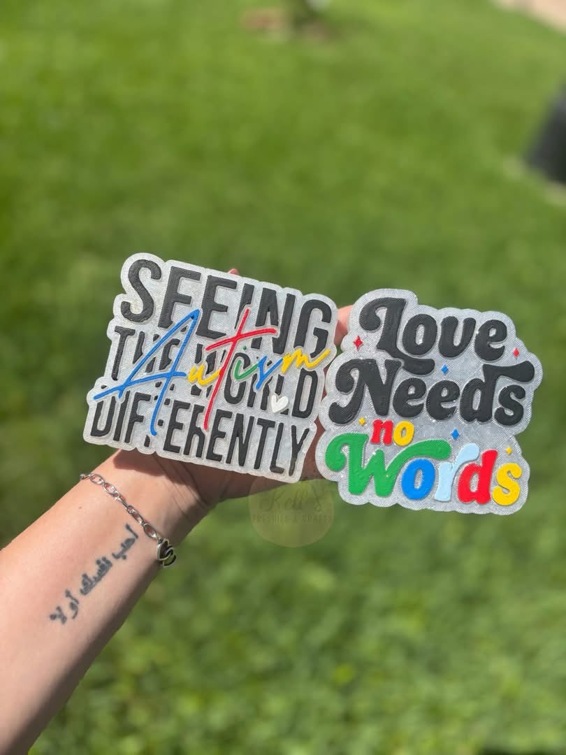 Seeing The World Differently Autism Silicone Mold