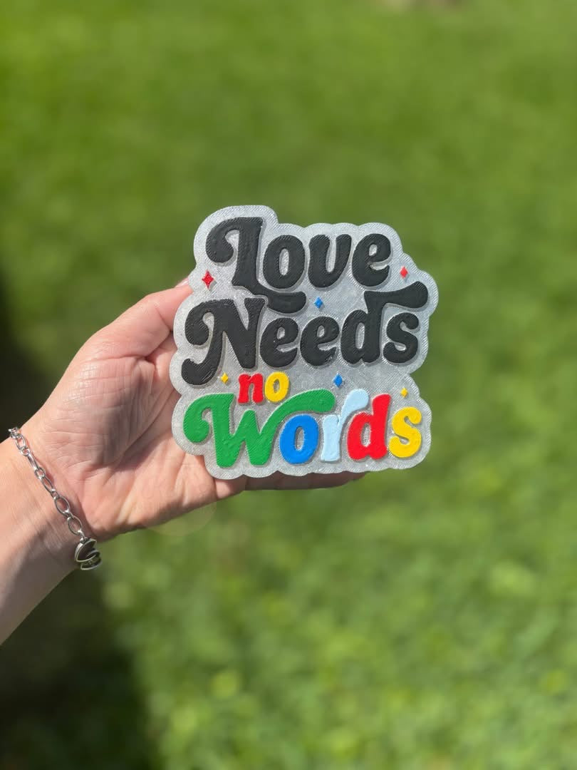 Love Needs No Words Silicone Mold