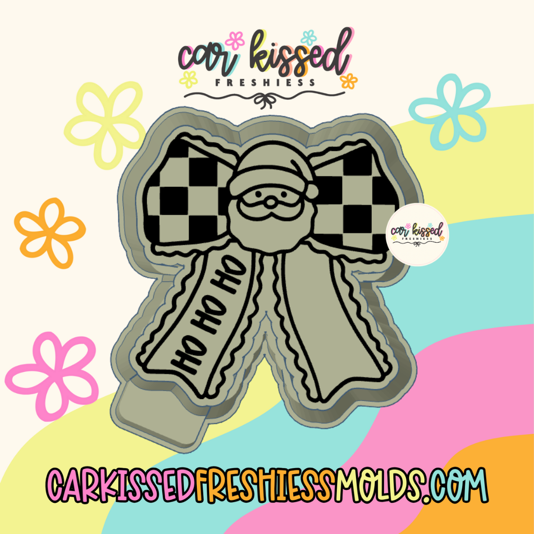 Ho Ho Ho Santa Bow Silicone Mold