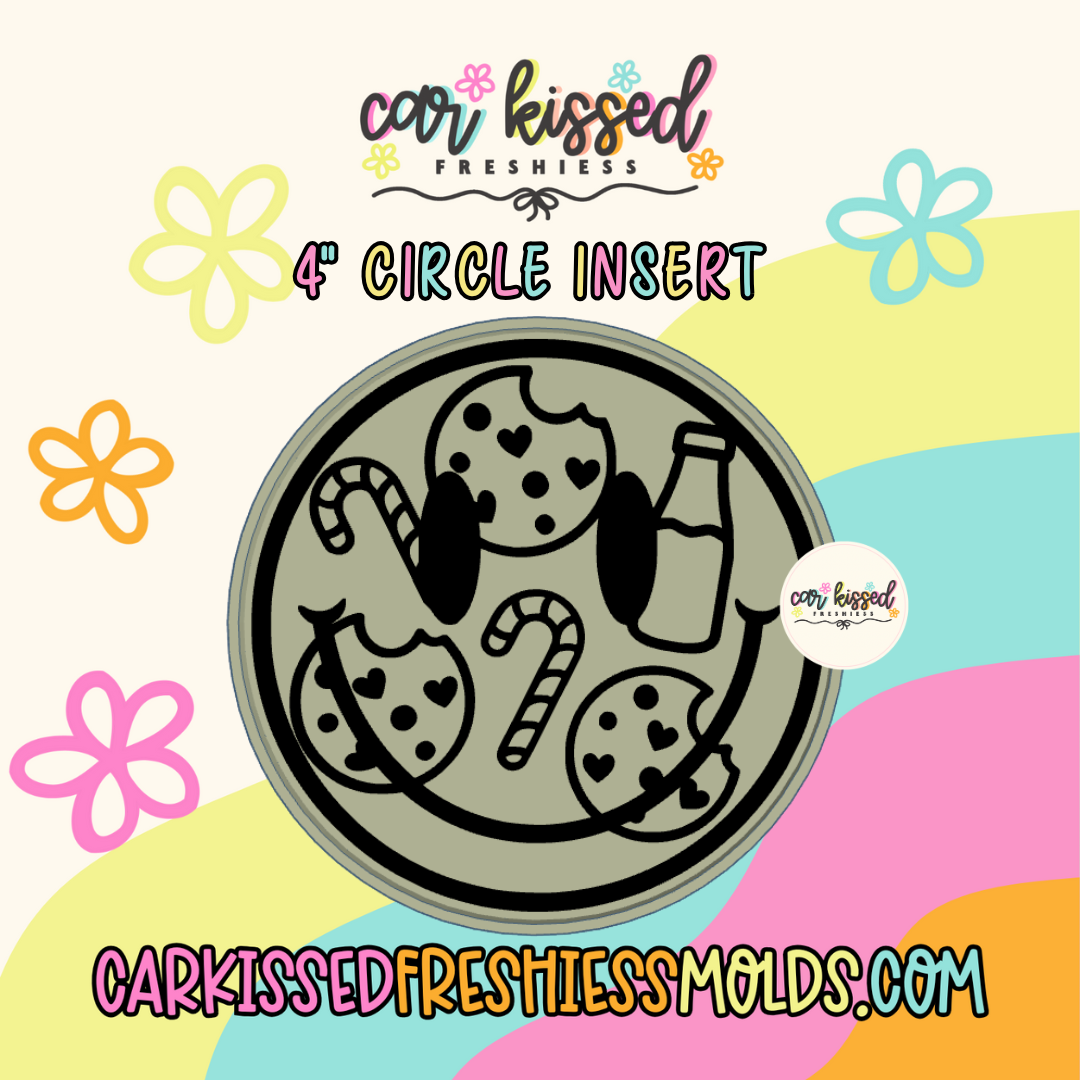 4” Milk + Cookies Insert Mold