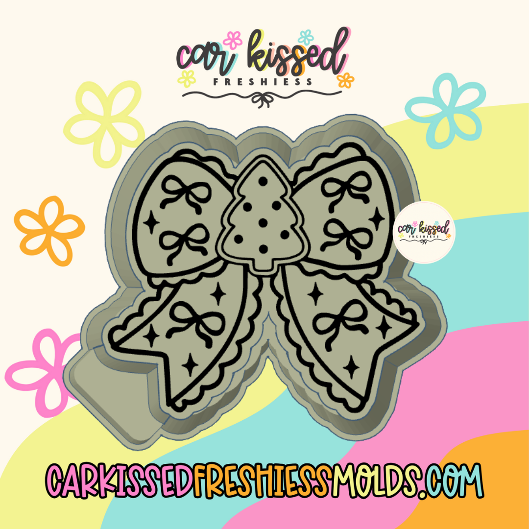 Christmas Cookie Bow Silicone Mold