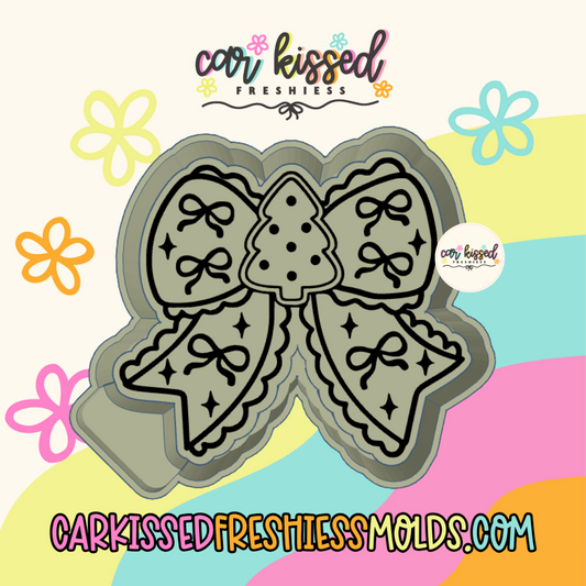 Christmas Cookie Bow Silicone Mold