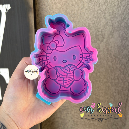 Green Kitty w Concha Silicone Mold