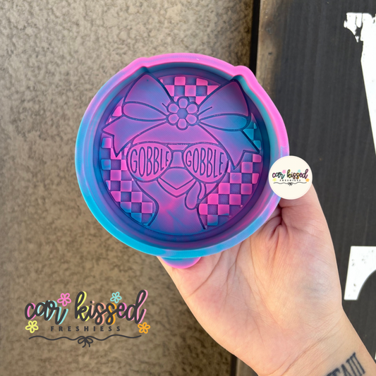 Gobble Checkered Circle Silicone Mold