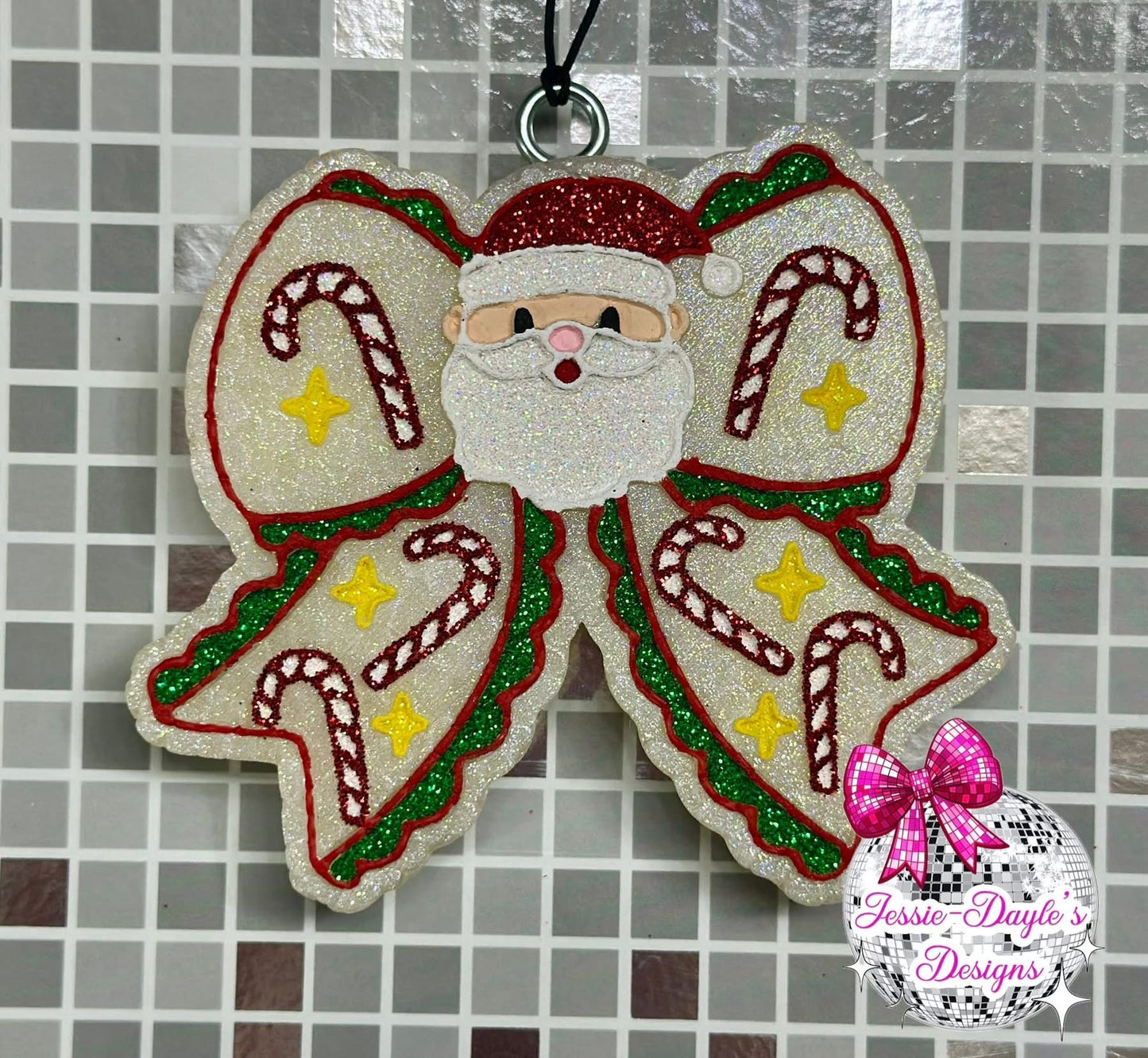 Christmas Santa Bow Silicone Mold