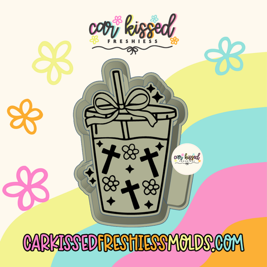 Cross Iced Coffee Silicone Mold